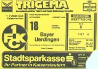 1. FC Kaiserslautern - Bayer Uerdingen