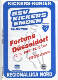 Kickers Emden - Fortuna Dsseldorf