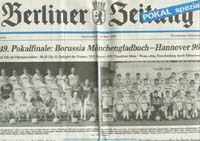 Borussia Mnchengladbach - Hannover 96 (Pokal spezial Berliner Zeitung)