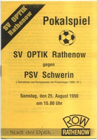 SV Optik Rathenow - PSV Schwerin