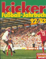 kicker Jahrbuch des Fuballs 1992/93